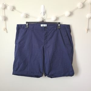 Old Navy Blue Cotton Shorts Size 20
